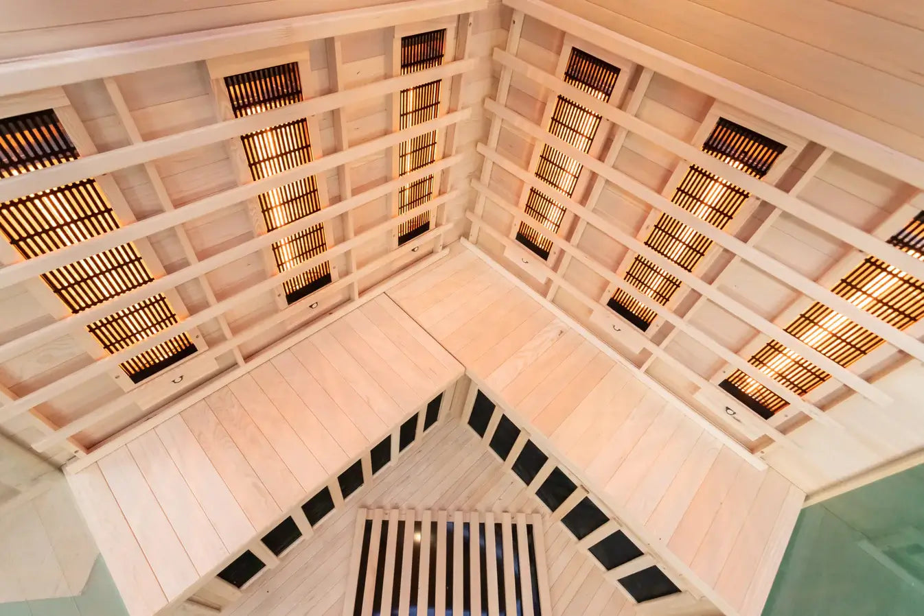 Miracle Sauna - 4 Person Corner Far Infrared Sauna heat