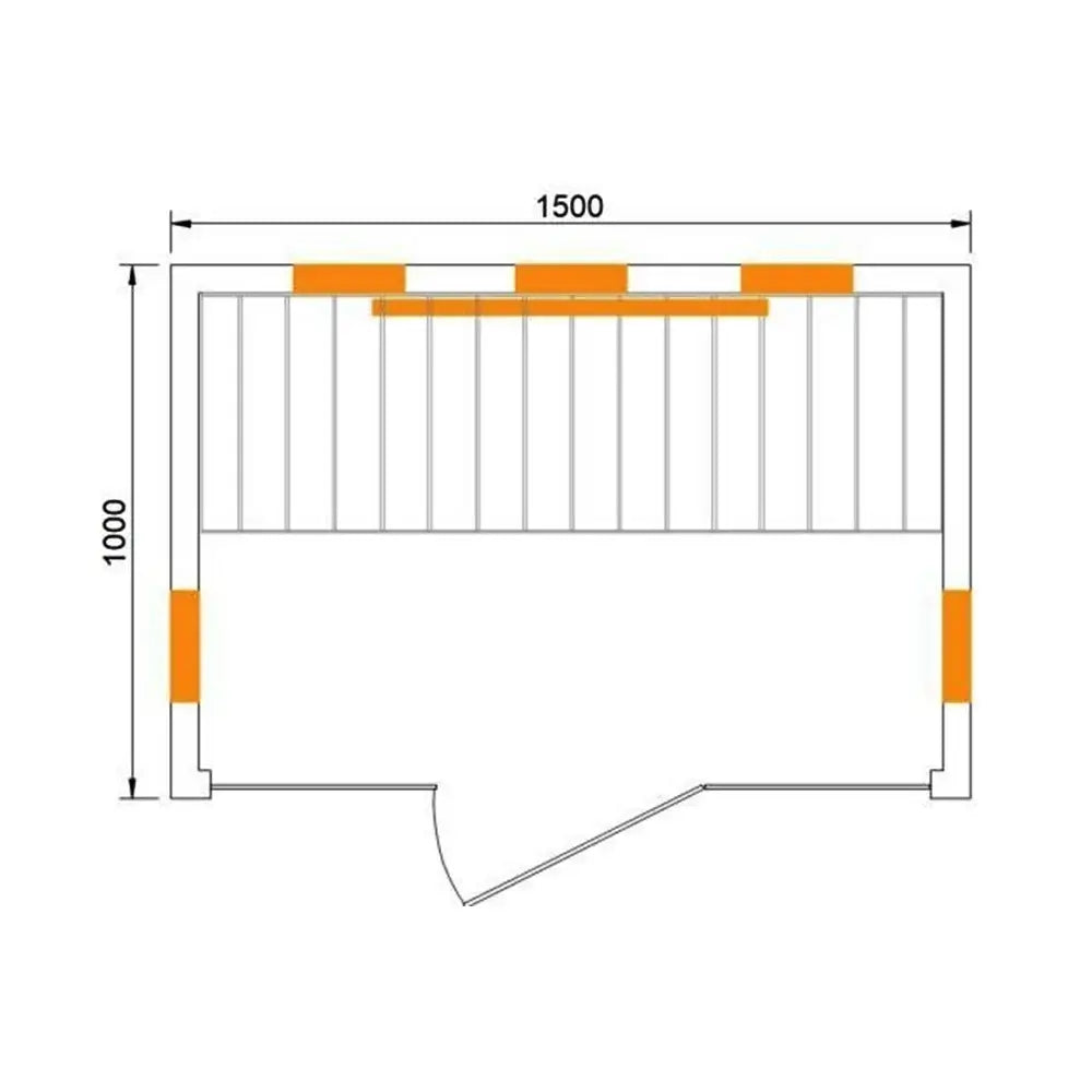 CenturaHeat 3 Person Infrared Light Sauna dimensions size