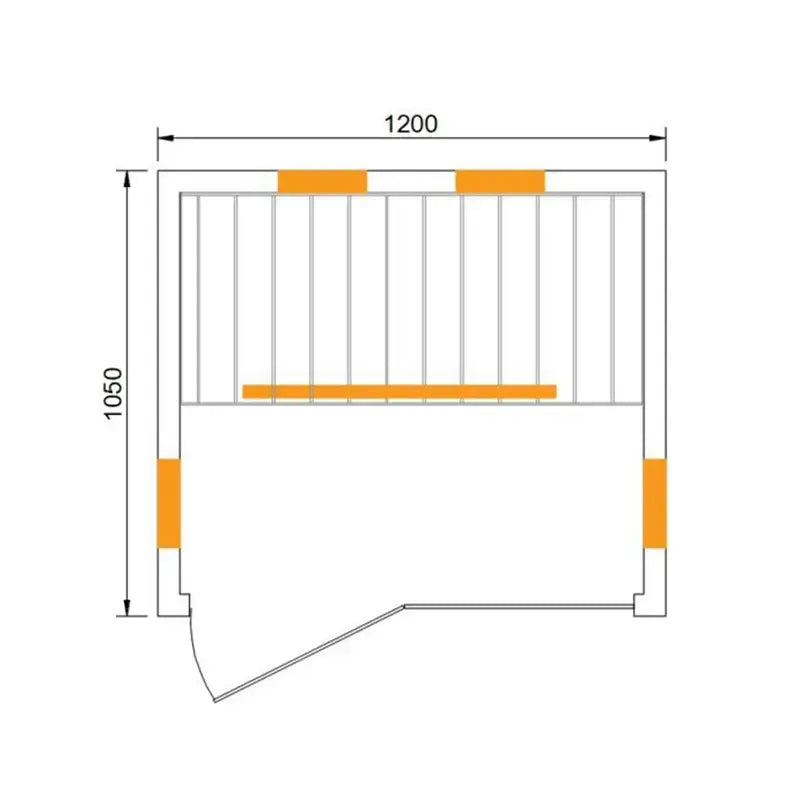 CenturaHeat Double 2 Person Far Infrared Sauna dimensions size