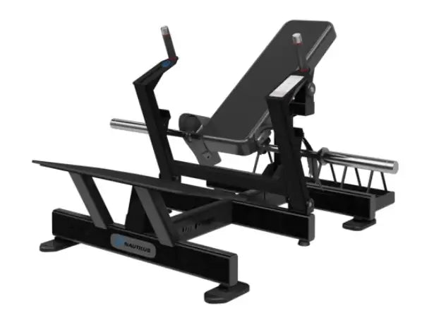Nautilus Plate Loaded Glute Drive with storage rack
