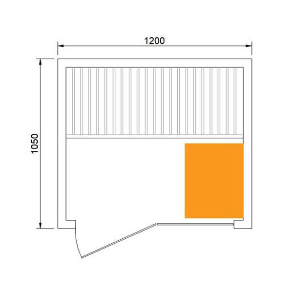 Traditional Steam Double 2 Person Indoor Sauna - Classic Comfort dimensions