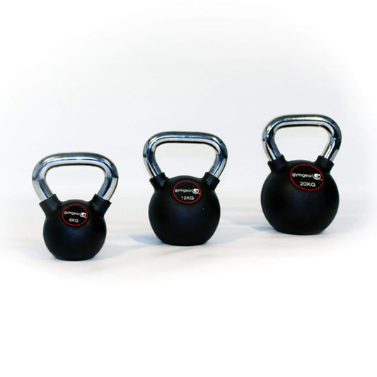 GymGear Chrome Handle Kettlebell Set