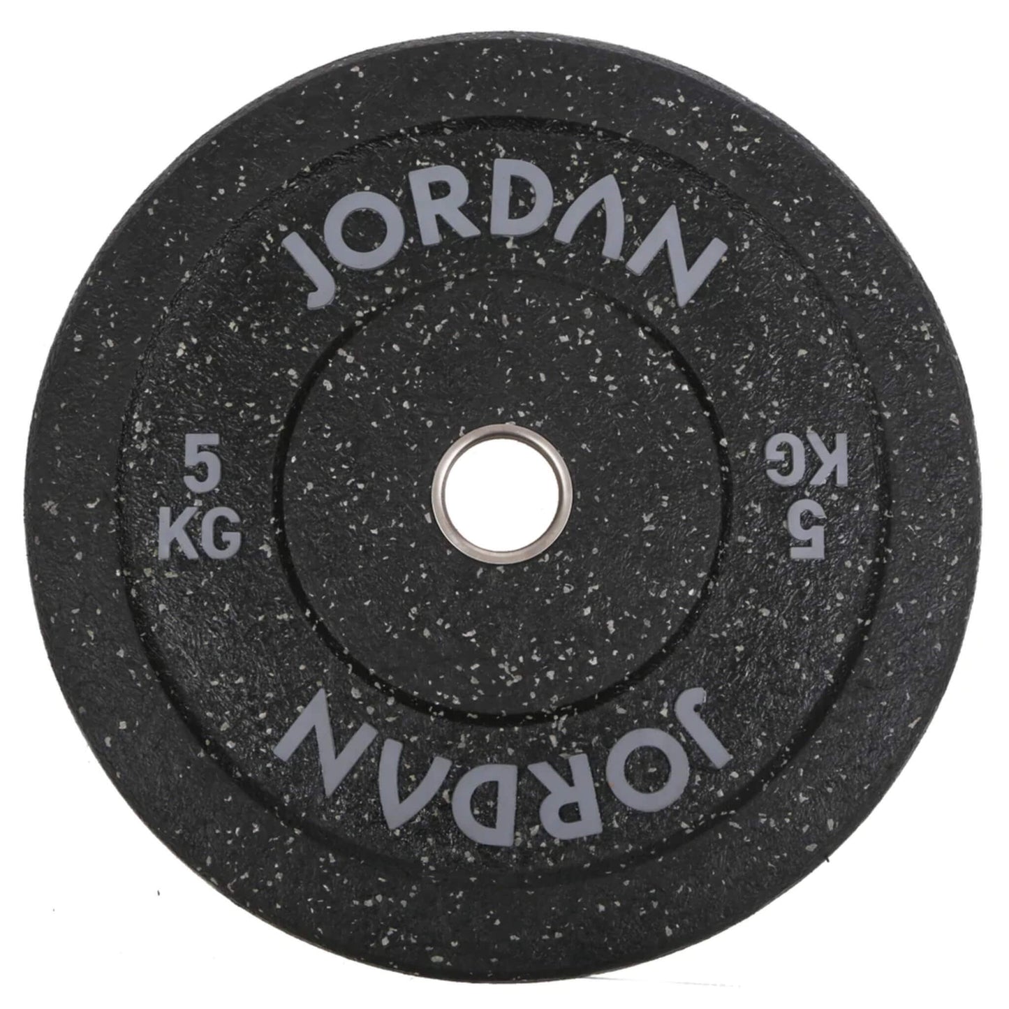 HG Black Rubber Bumper Olympic Weight Plates - Coloured Fleck 5kg