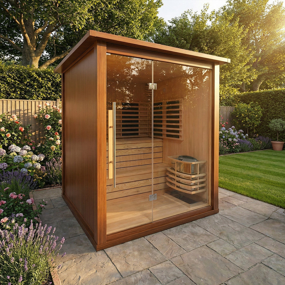Insignia garden sauna UK outdoor infrared and hybrid sauna