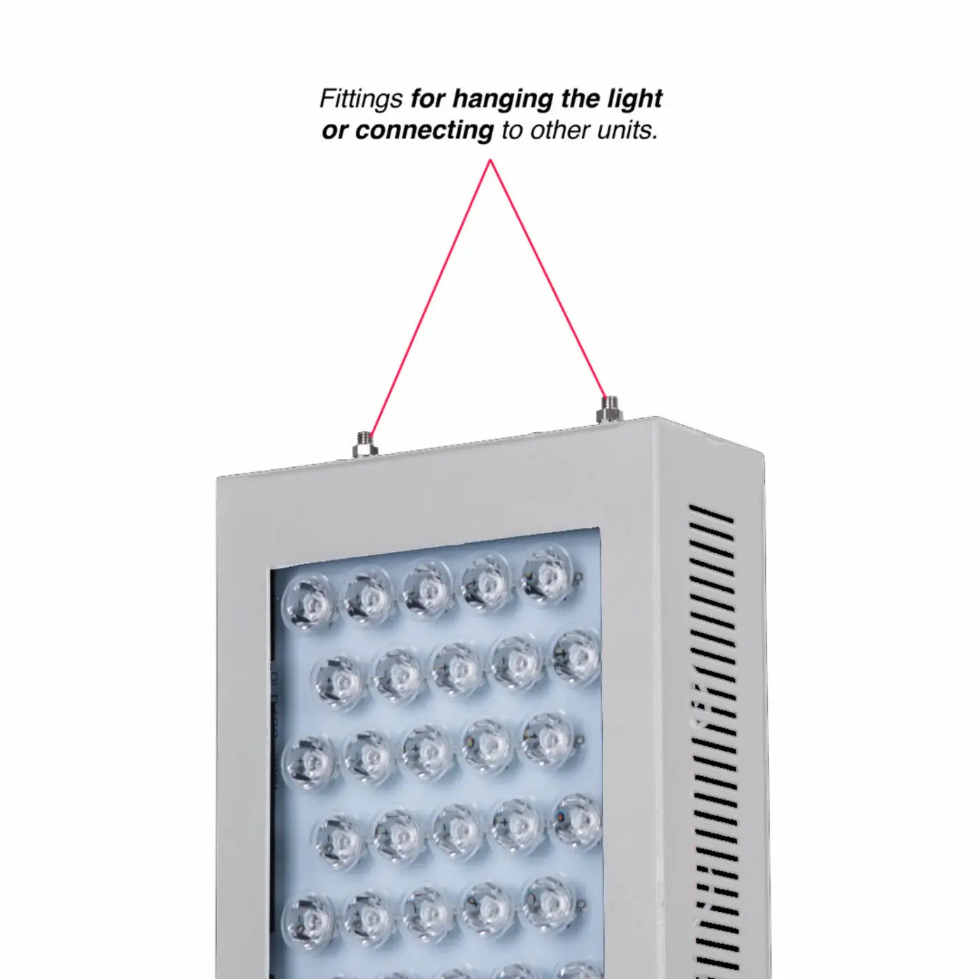 The Full Stack 3.0 Red Light Therapy Panel fittings