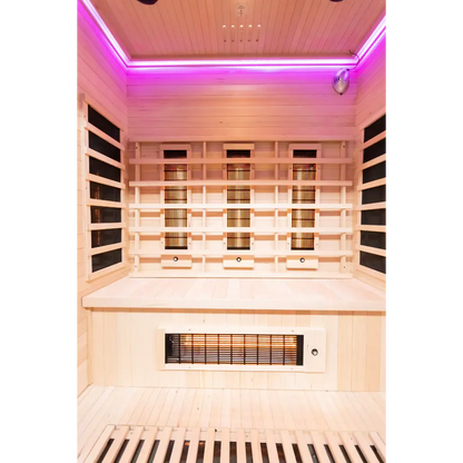 Miracle Sauna: 3 Person Far Infrared Sauna lights