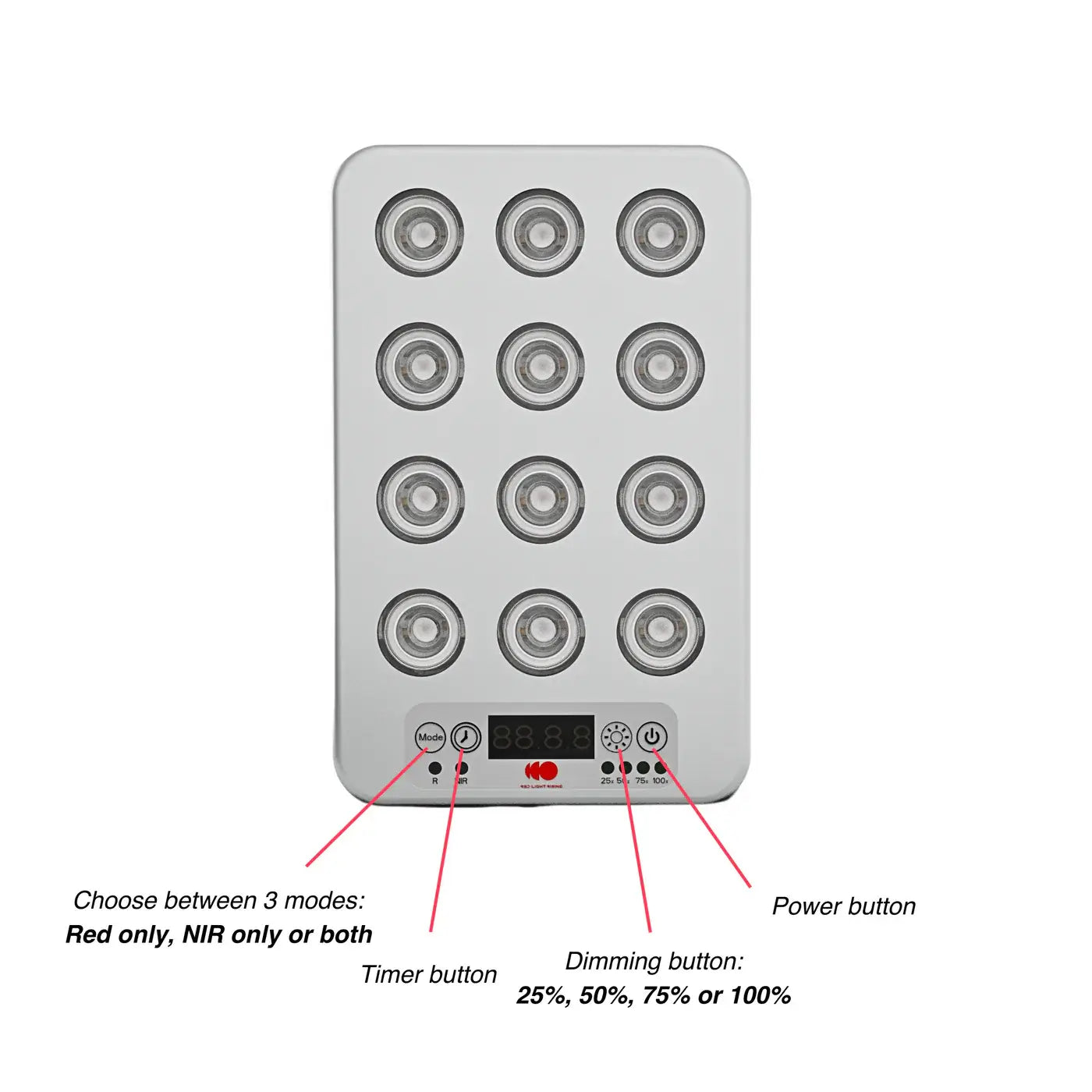 Red Light Rising Handheld lamp 3.0 powerful
