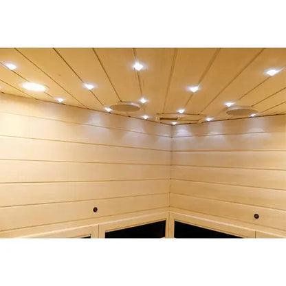 CenturaHeat 2-3 Person Diamond Corner Sauna LIGHTS