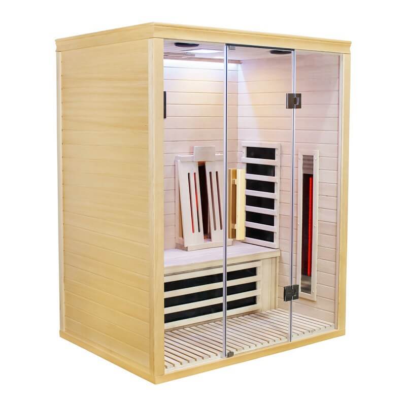 2 Person Full Spectrum Infrared Light Sauna - Premium Range outside view