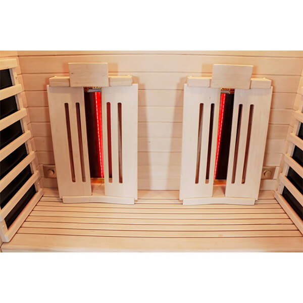 2 Person Full Spectrum Infrared Light Sauna - Premium Range seats