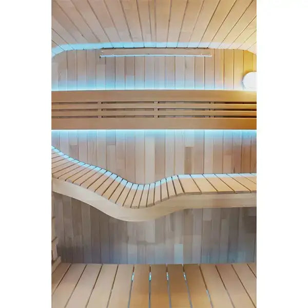 CenturaHeat 2-4 Person Outdoor Square Sauna bench