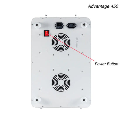 The Advantage 2.0 Series - Red Light Therapy Full Body Panel power button