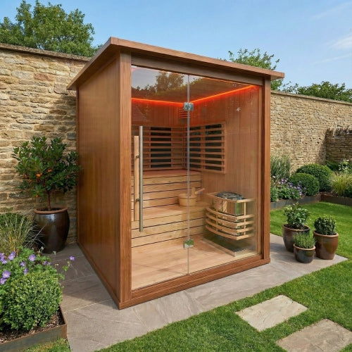 Insignia - MXOS2000 3rd Generation - Outdoor Sauna 2000mm x 2000mm Hybrid
