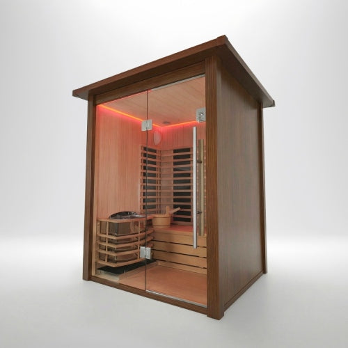 Insignia Hybrid Traditional and Infrared Sauna Outdoor
