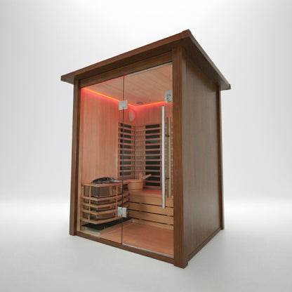 Insignia Hybrid Traditional and Infrared Sauna Outdoor