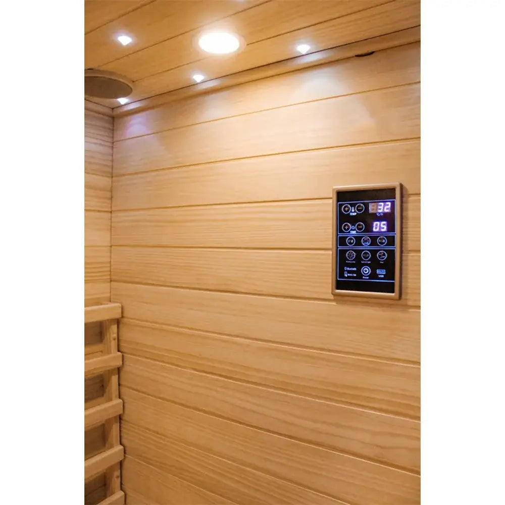 CenturaHeat Single 1 Person Far Infrared Sauna control panel