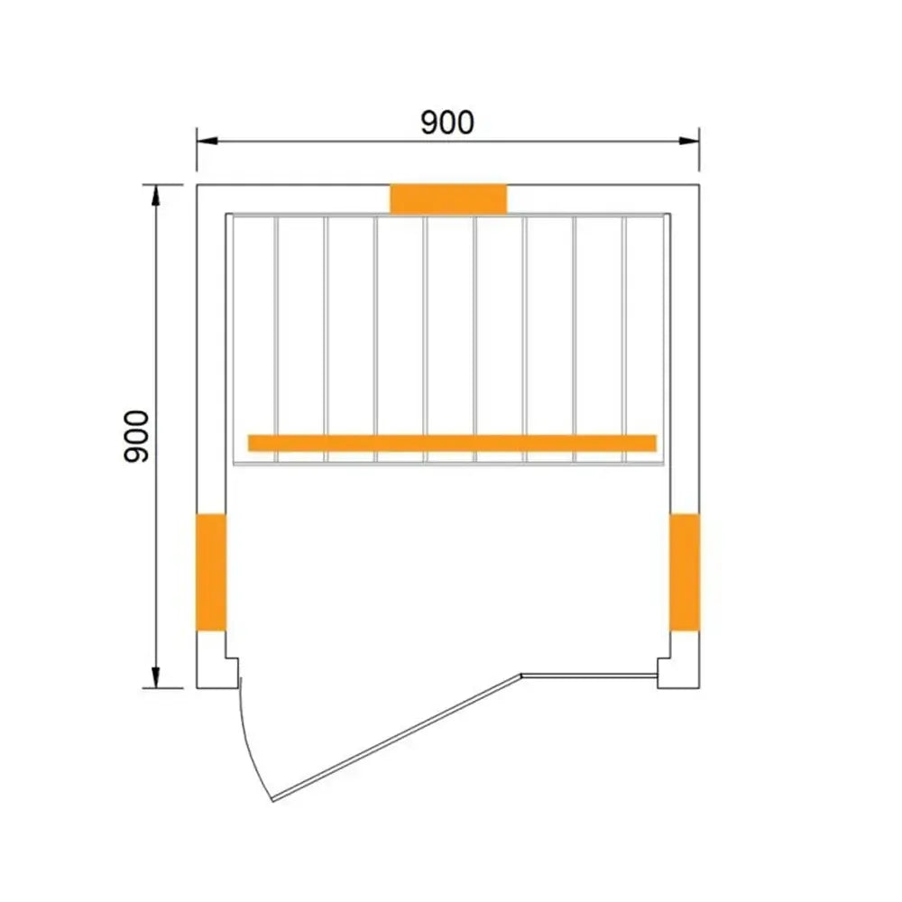CenturaHeat Single 1 Person Far Infrared Sauna dimensions