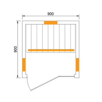 CenturaHeat Single 1 Person Far Infrared Sauna dimensions