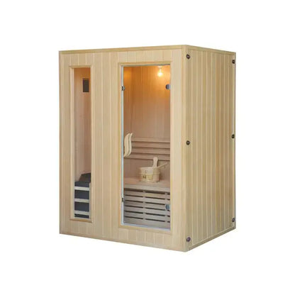 Traditional Steam Double 3 Person Indoor Sauna quality