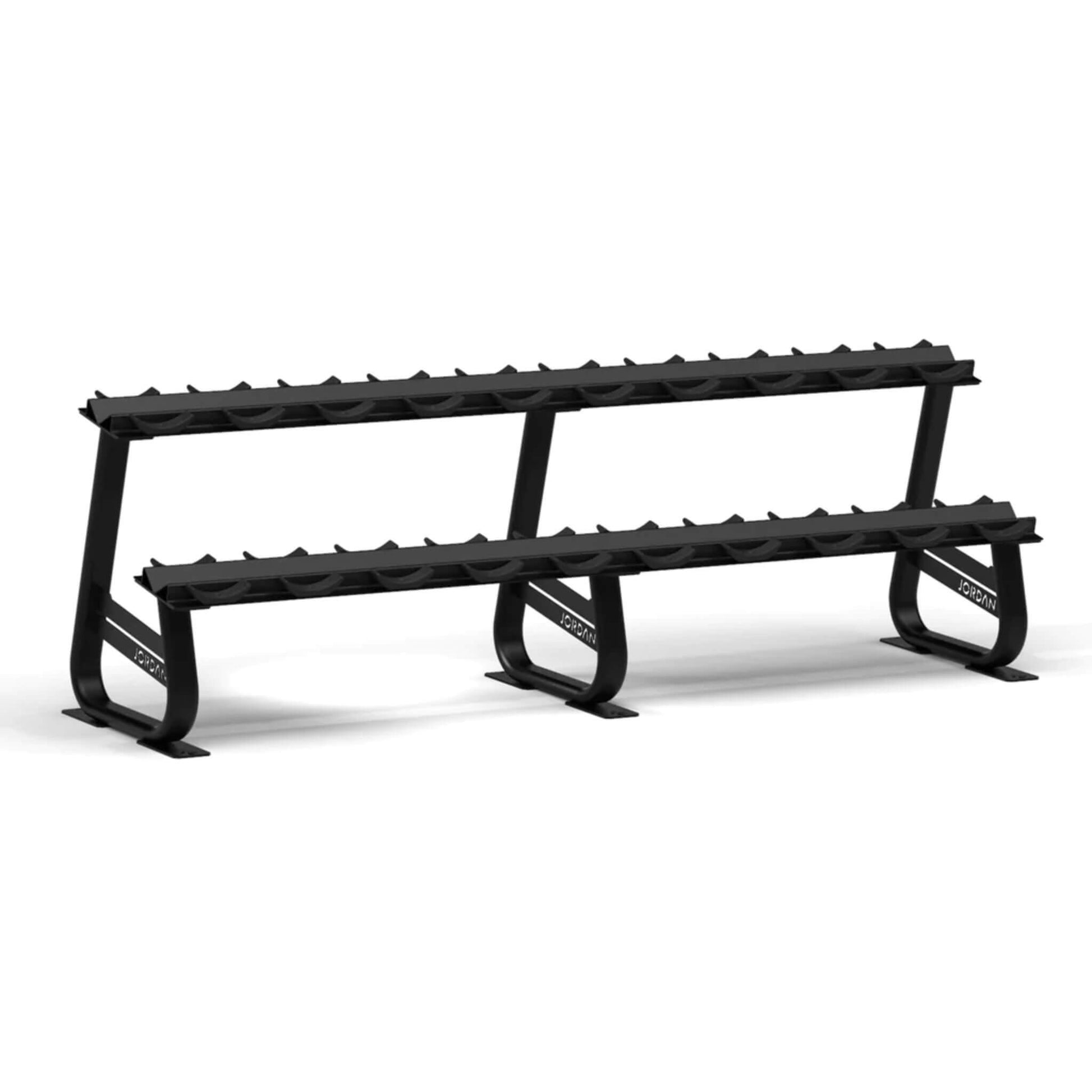 Horizontal Dumbbell Rack 10 Pair Black