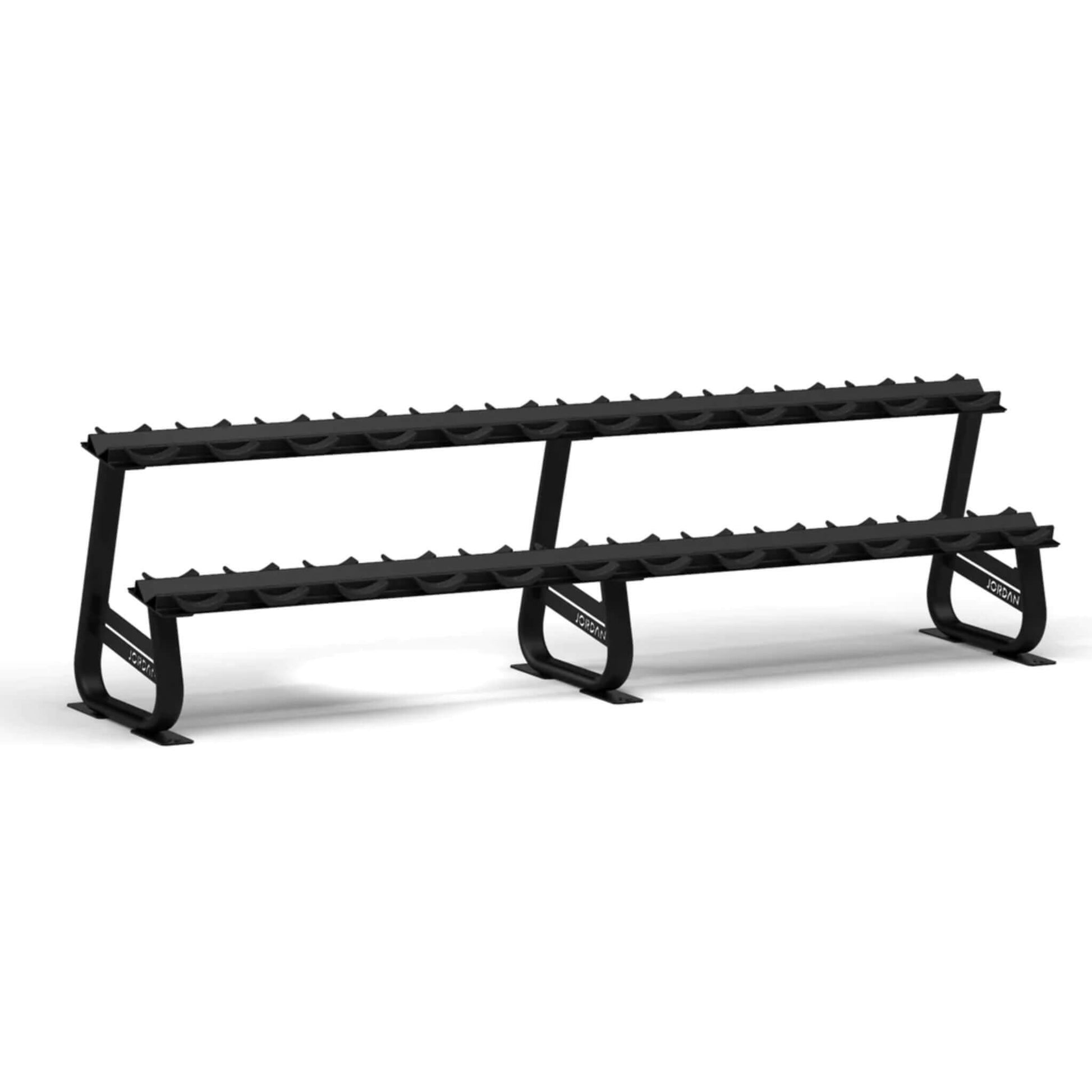 Horizontal Dumbbell Rack 12 Pair Black