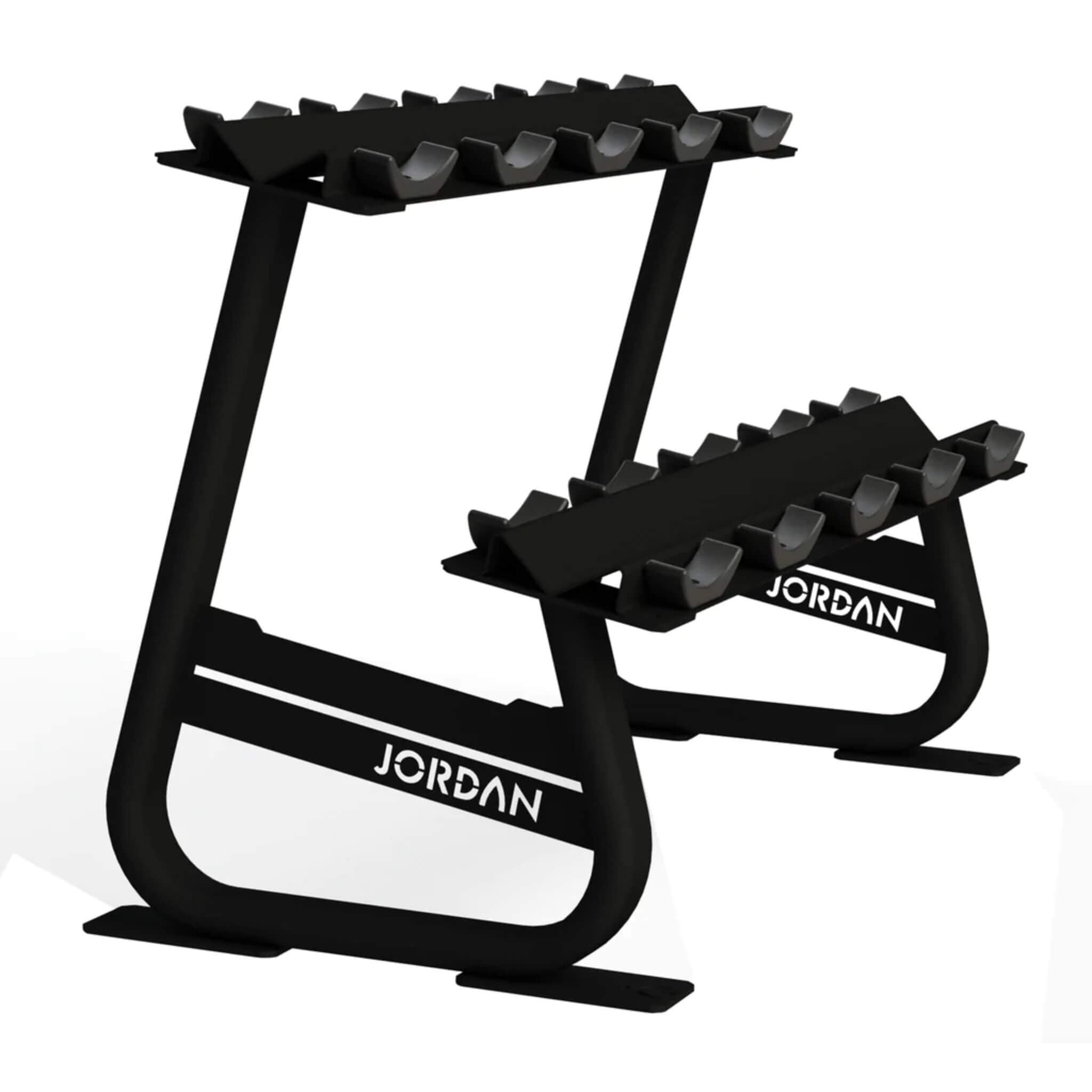 Horizontal 5-12 Pair, 2 Tier Dumbbell Racks (S-Series) – Our Home Gym